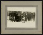 [Photograph of Timber jacks on a snowy day] by Clarence W. Meade