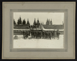 [Photograph of Timber jacks on a snowy day] by Clarence W. Meade