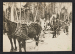 [Four Horse Drawn Wagon] by Unknown