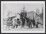 Winter Crew at a logging camp - ca. 1880's by Unknown