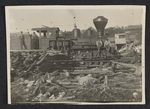 Train in Lumber Yard by Unknown