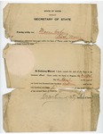 Marriage Officiant Certificate of Morris H. Cohen