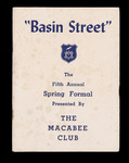 Annual Spring Formal Program, 1962 by Macabee Club