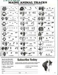 Maine Animal Tracks Identification Sheet by Maine Department of Inland Fisheries and Wildlife