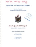 Workers' Compensation Board Quarterly Compliance Report: Fourth Quarter 2010 Report