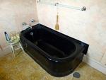 Black bathtub, Elizabeth Arden's bathroom, Maine Chance Farm by Jeanne Curran - Sarto