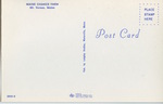 Maine Chance Farm, Marbury House, postcard (back) by Longley Studio, Waterville, Maine