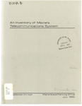 An Inventory of Maine's Telecommunications System by Maine State Planning Office