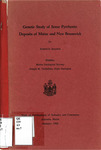 Genetic Study of Some Pyrrhotite Deposits of Maine and New Brunswick by Dept. of Development of Industry and Commerce