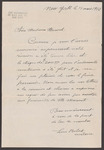 Letter to Madame Mermet from Louis Bebert