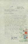 Letter from Lee Ruttle of the Red Gate Players to Charlotte Michaud by Lee Ruttle