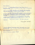 Letter from Margaret Lloyd