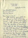 Letter from Dorcas Weston