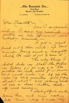 Letter from Yvette on Olde Homestead Inn Stationary by Unknown