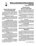Maine Lesbian/Gay Political Alliance [newsletter] ([December] 1992) by Maine Lesbian/Gay Political Alliance
