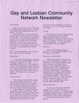 Gay/Lesbian Community Network Newletter ([February 1992]) by Gay/Lesbian Community Network