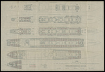 1908 Cabin Plan of the North German Lloyd Twin Screw Express Steamers Kronprinzessin Cecilie