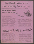 Portland Women's Community Newsletter (November 1980) by Portland Women's Community