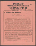 Portland Women's Community Newsletter (October 1981) by Portland Women's Community