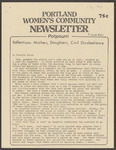 Portland Women's Community Newsletter (August 1982) by Portland Women's Community
