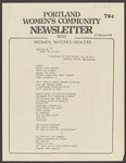 Portland Women's Community Newsletter (October 1982) by Portland Women's Community