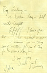 05/08/1952 Note and Envelope by Sumner T. Bernstein