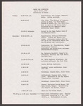 Symposium schedule by Wilde-Stein Club