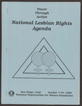Power Through Action. National Lesbian Rights Agenda. National Lesbian Rights Conference sponsored