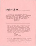 Stein-Vine (November 1984) by Wilde Stein Club