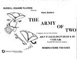 The Army of Two Flyer [1983] by University of Southern Maine Department of Theatre