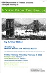 A View from the Bridge Poster [2003] by University of Southern Maine Department of Theatre