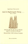 And A Nightingale Sang Program [1991] by University of Southern Maine Department of Theatre