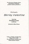Shirley Valentine Program [1995] by University of Southern Maine Department of Theatre