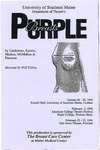 Purple Breasts Program [1996] by University of Southern Maine Department of Theatre