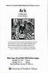 As Is Program [1996] by University of Southern Maine Department of Theatre