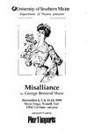 Misalliance Program [1998] by University of Southern Maine Department of Theatre