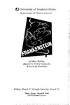 Frankenstein Program [2000] by University of Southern Maine Department of Theatre