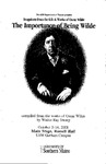 The Importance of Being Wilde Program [2001] by University of Southern Maine Department of Theatre