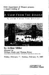 A View from the Bridge Program [2003] by University of Southern Maine Department of Theatre
