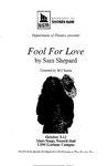 Fool for Love Program by University of Southern Maine Department of Theatre
