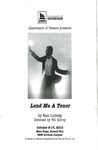 Lend Me A Tenor Program [2010] by University of Southern Maine Department of Theatre