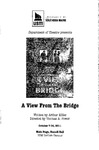 A View from the Bridge Program [2011] by University of Southern Maine Department of Theatre
