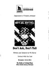 Don't Ask, Don't Tell Program [2011] by University of Southern Maine Department of Theatre