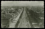 Paris "L'Avenue des Champs Elysées vue de l'arc de triomphe de l'Etoile" Postcard by Wilfrid S. Mailhot Jr.